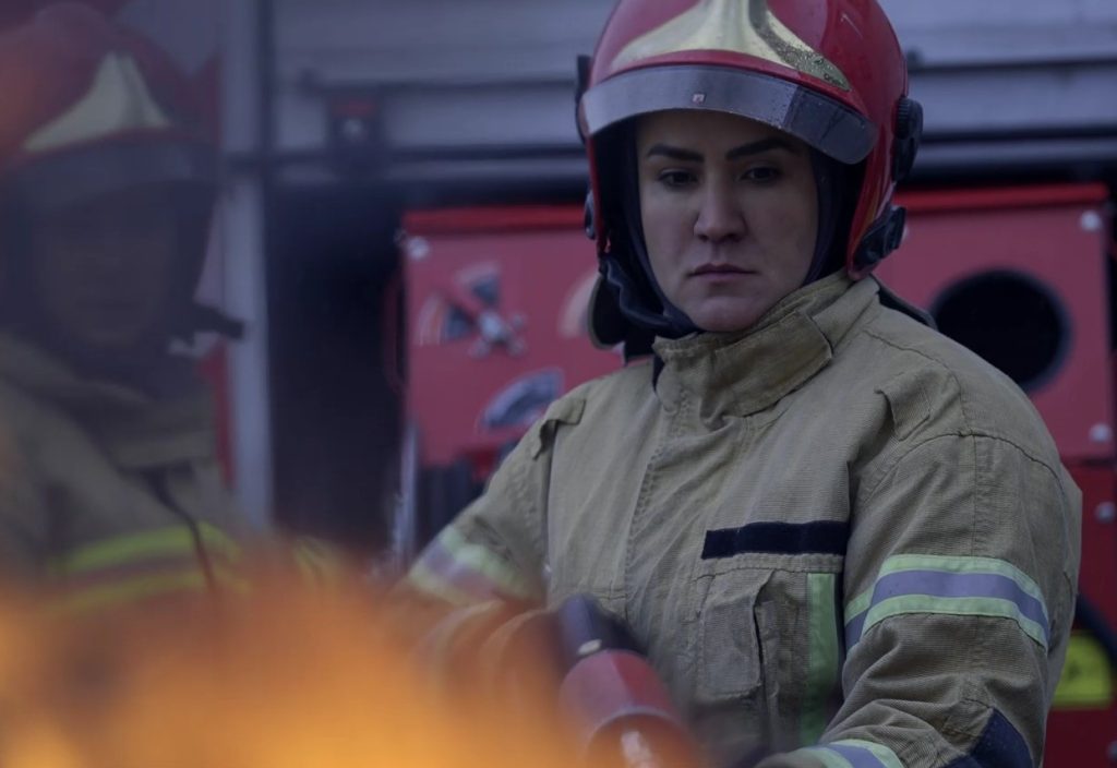 I am Mansoureh — a firefighter.