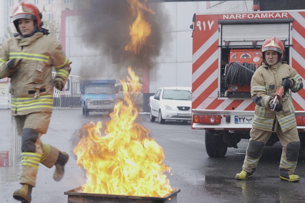 I am Mansoureh — a firefighter.